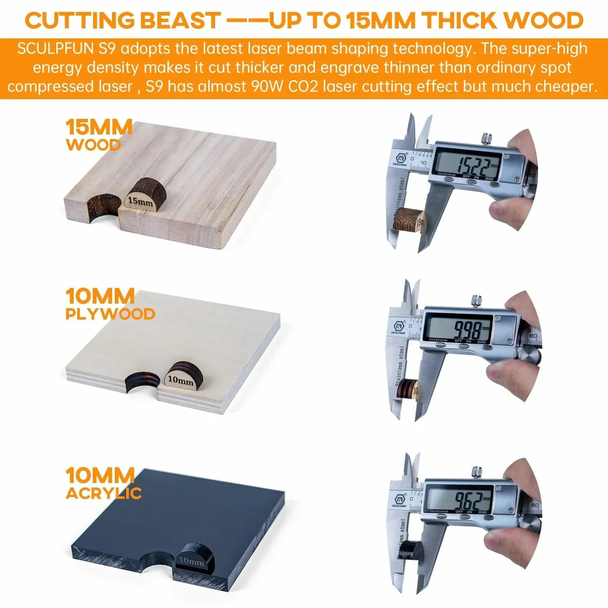 SCULPFUN S9 Laser Engraving / Cutting Machine - Image 3