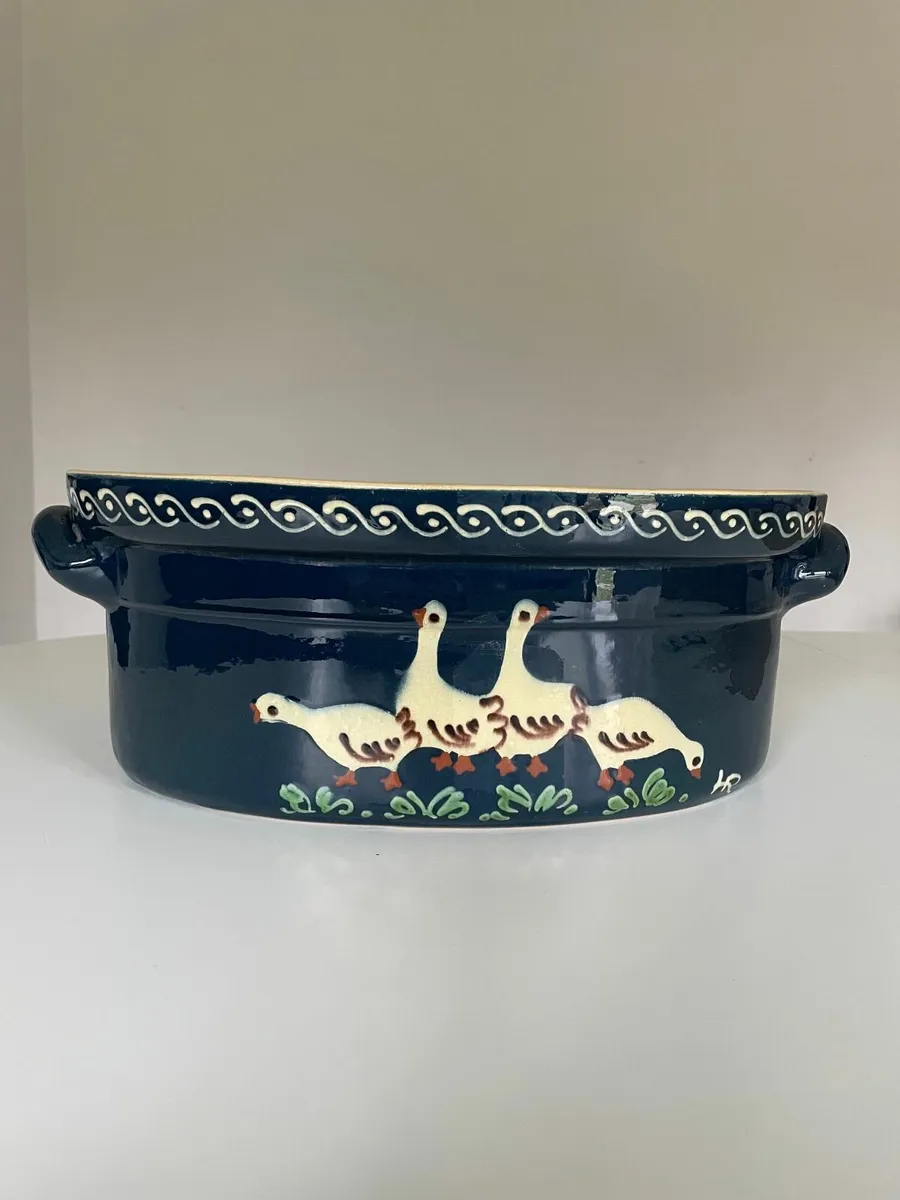 Vintage French Ceramic Oven Dish - Image 1