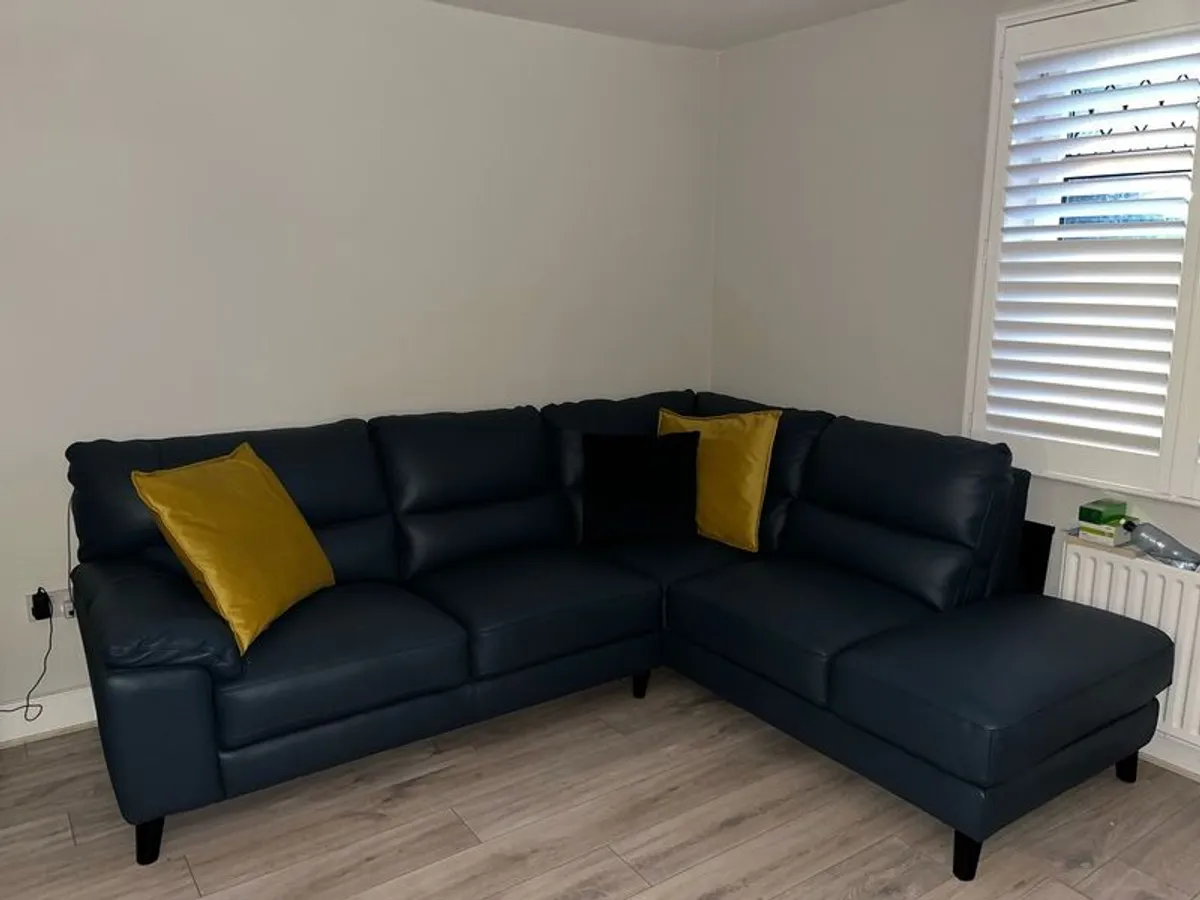 Sofa - Full leather corner sofa - Image 4