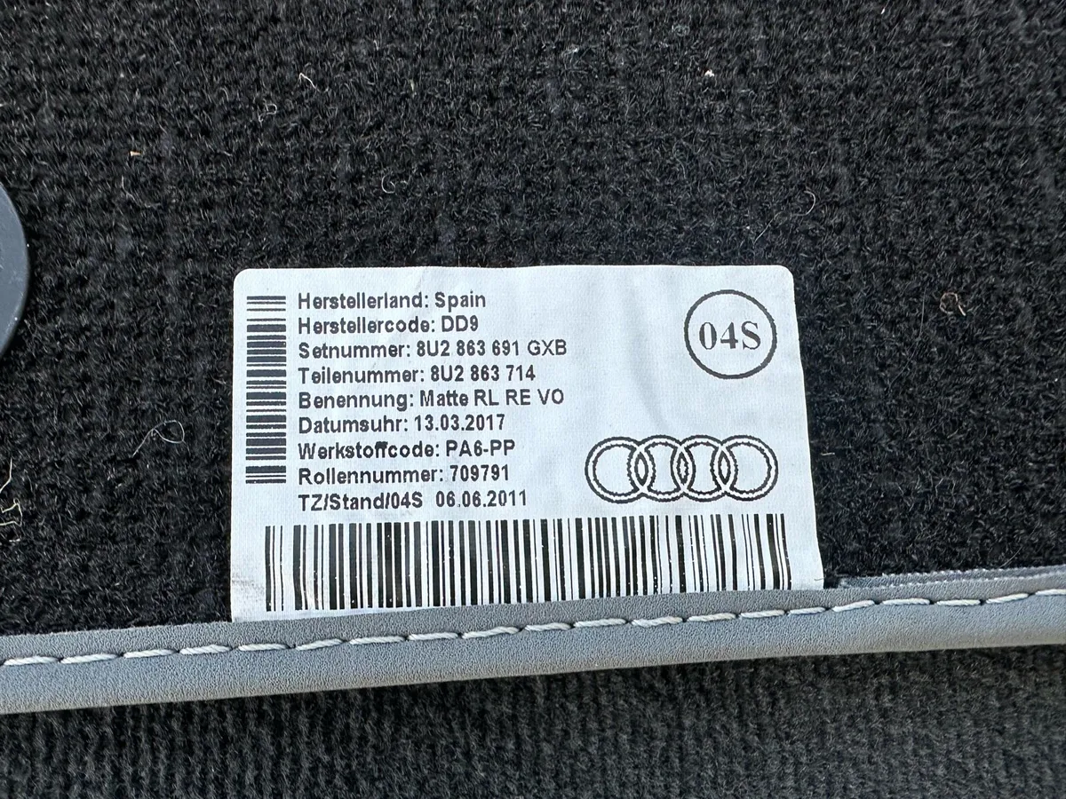 audi q3 genuine mats - Image 2