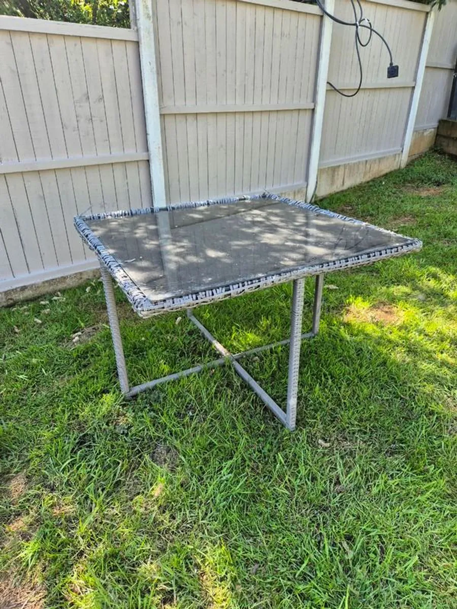 Free - Rattan Patio Dining Table - Image 1