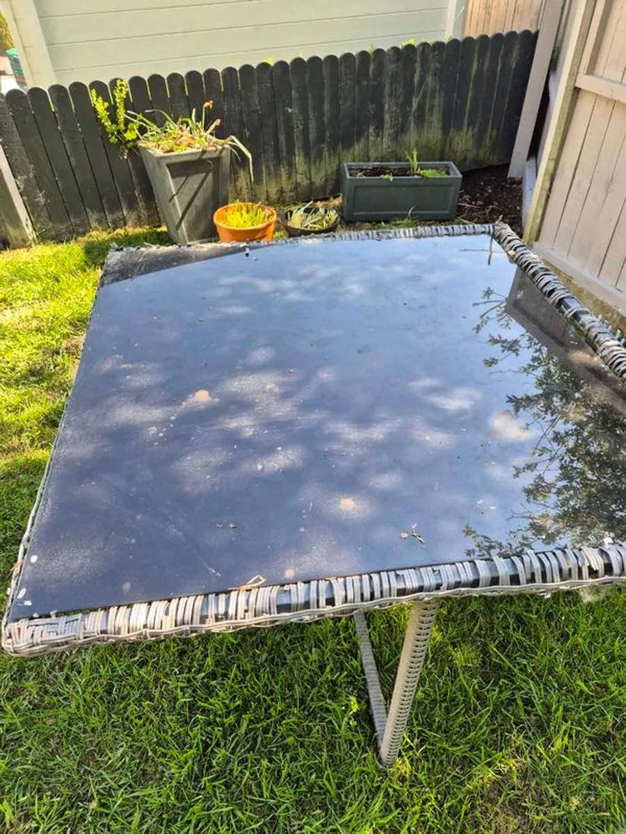 Free - Rattan Patio Dining Table - Image 2