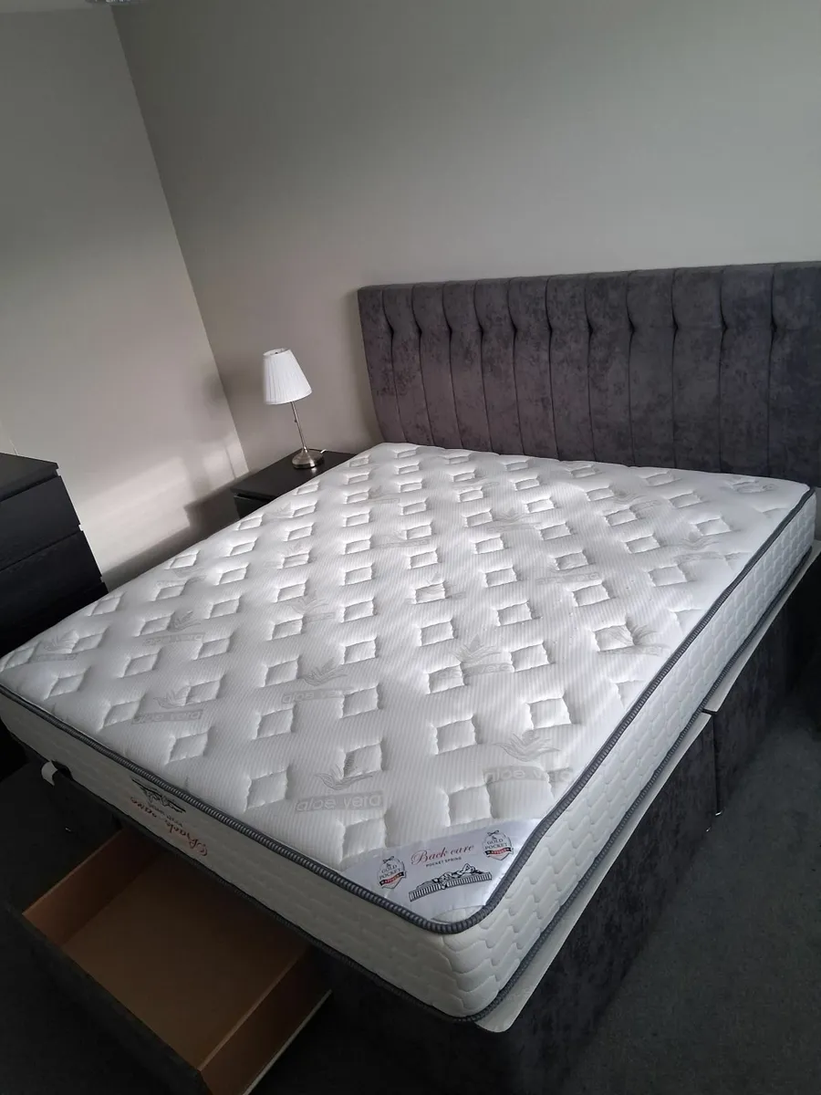 Super King Size Bed & Mattress - Image 1
