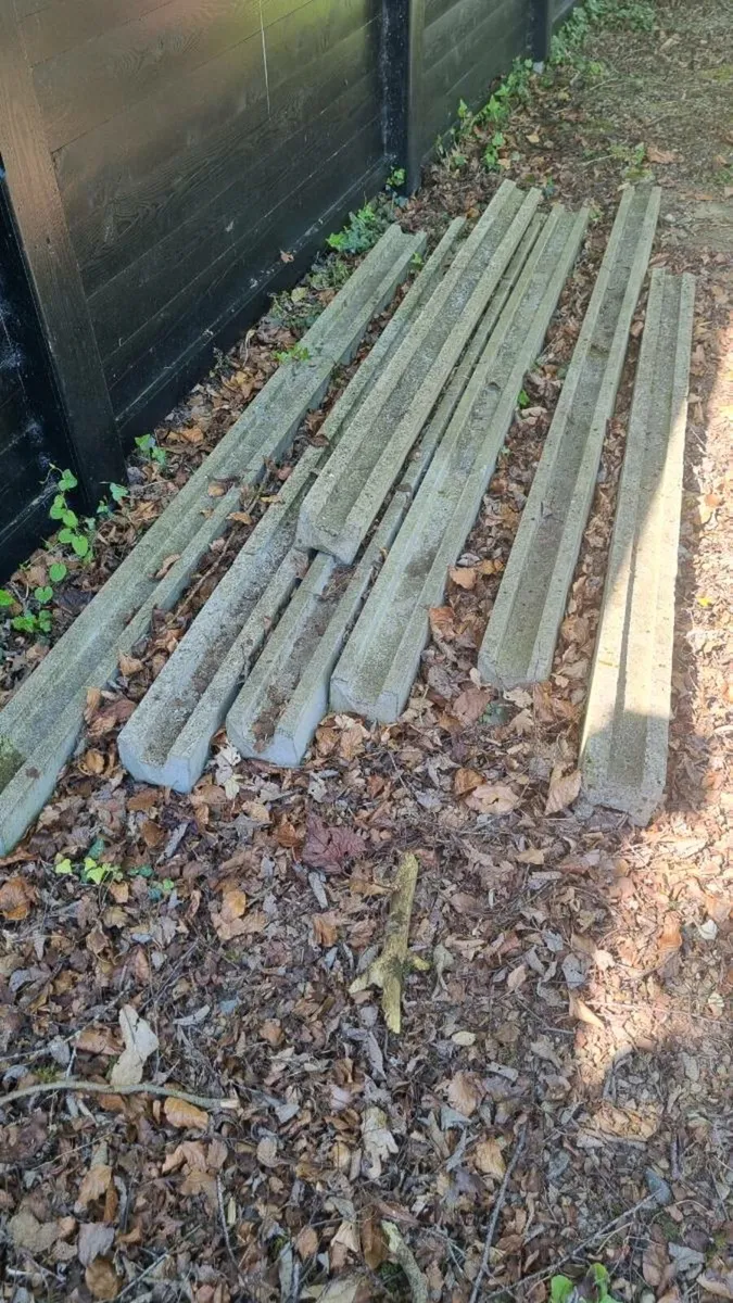 Concrete fence posts