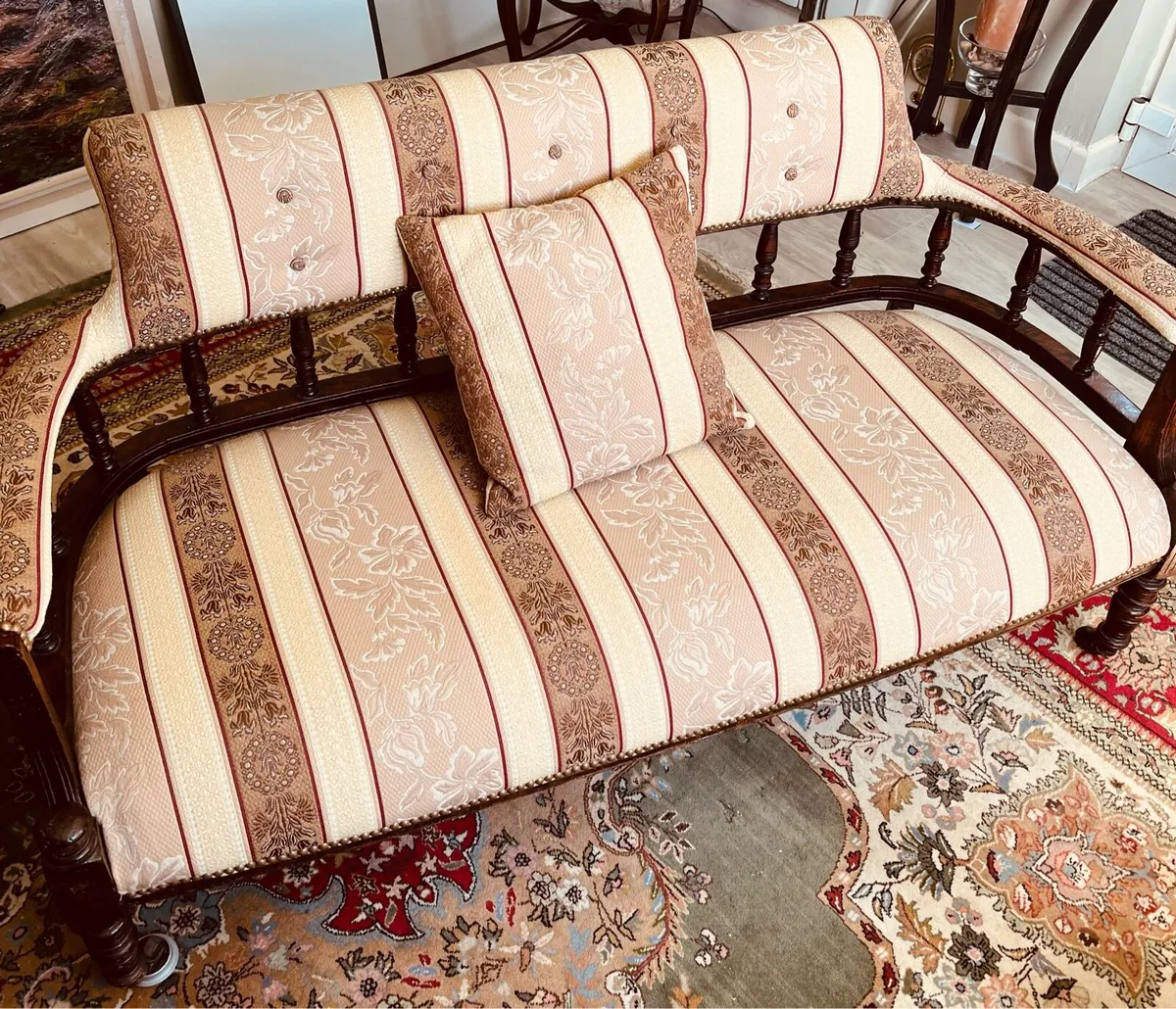 Two seater antique Edwardian sofa - Image 1