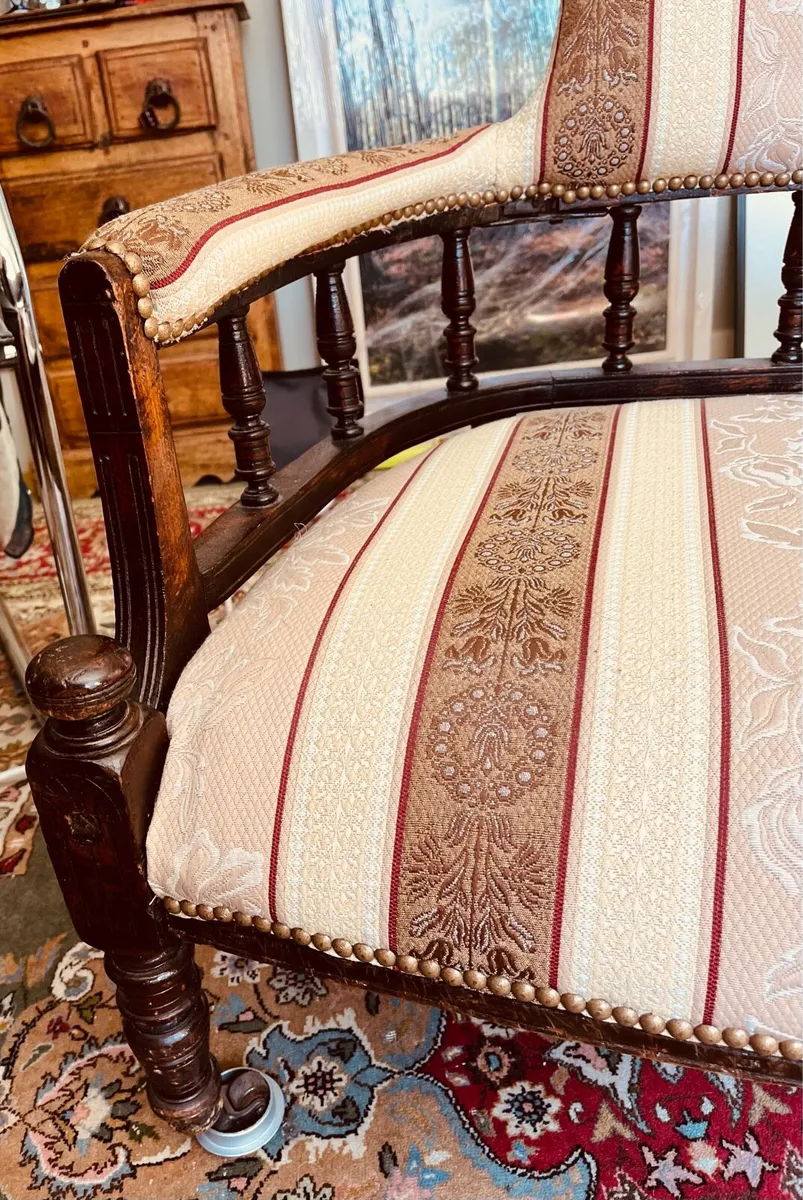 Two seater antique Edwardian sofa - Image 4