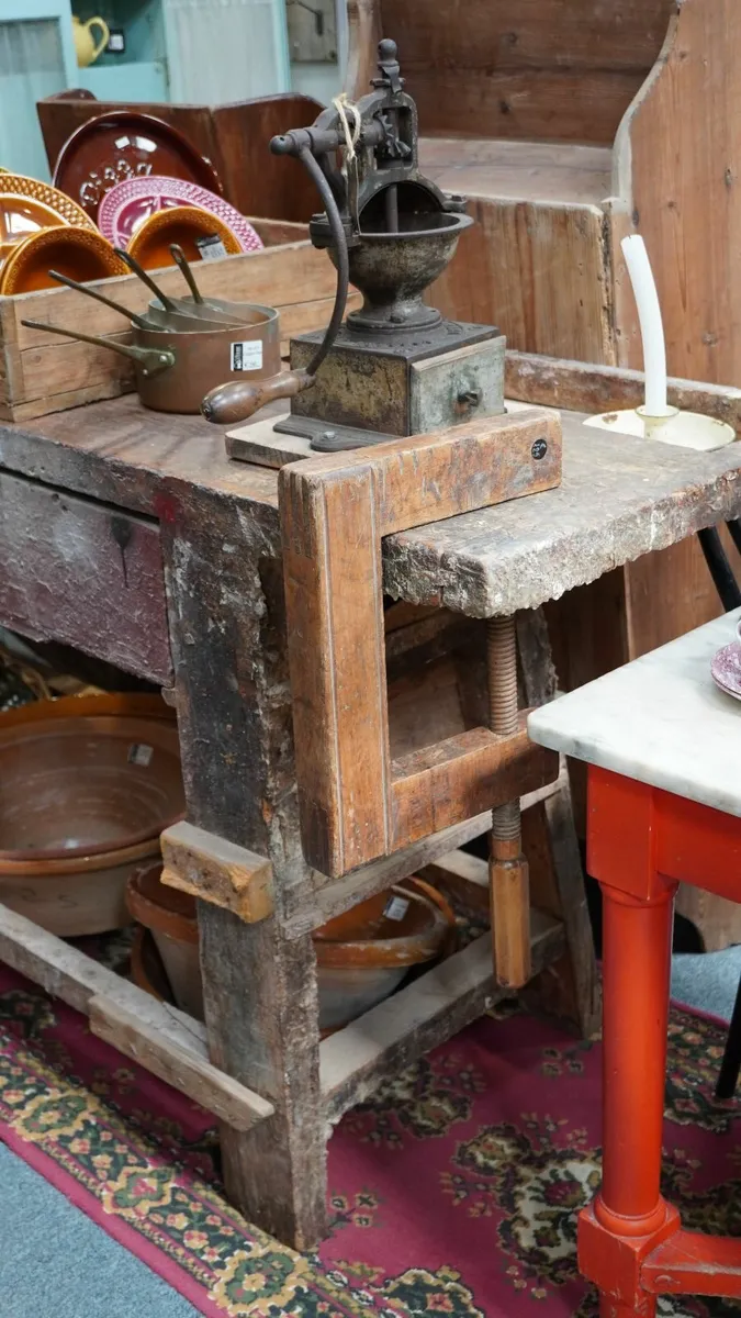 📌Antique Spanish Carpenter's Workbench - Image 2