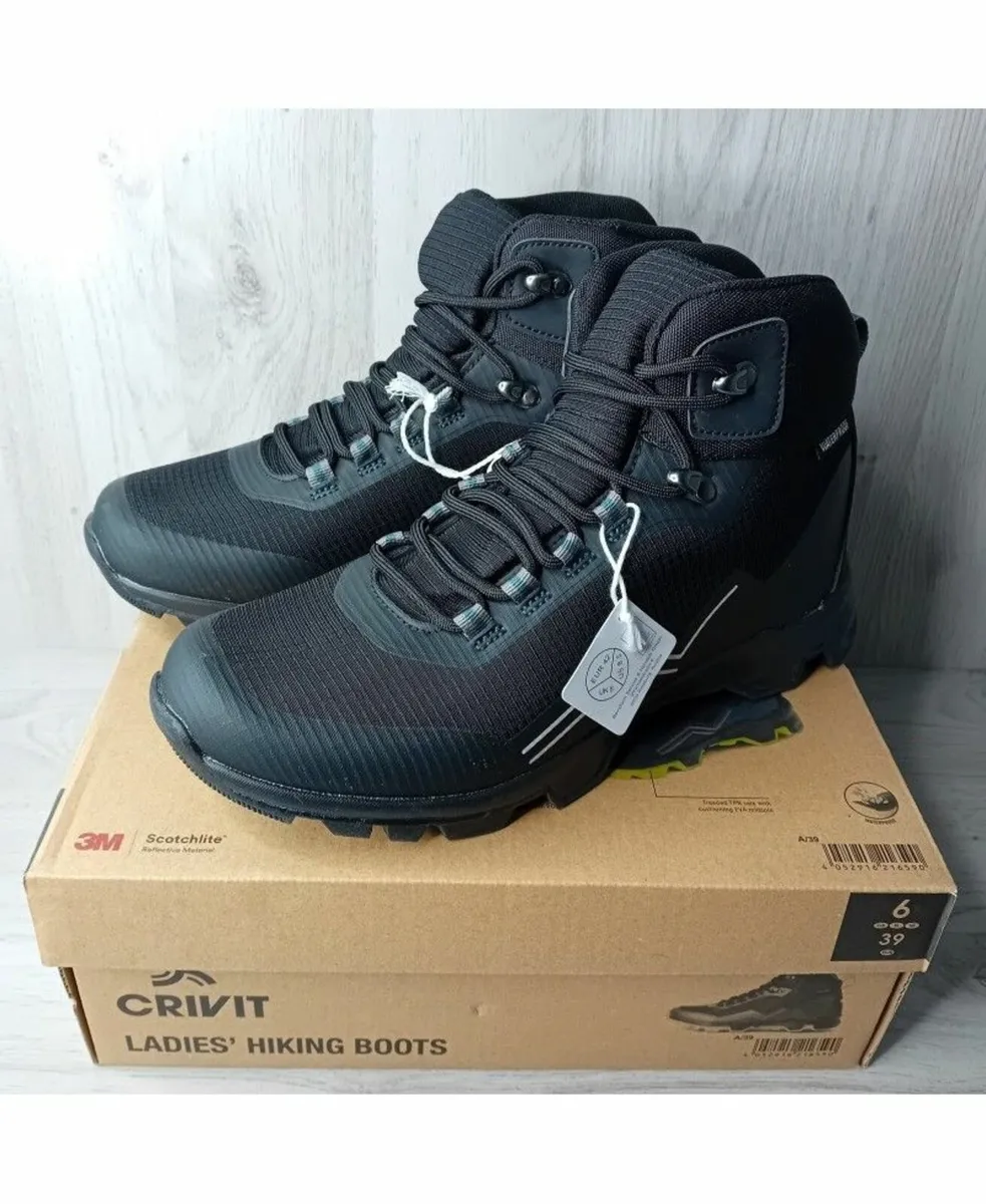 CRIVIT HIKING BOOTS WATERPROOF MENS SIZE 7.5 UK -
