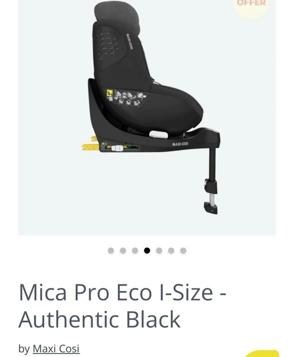 Maxi Cosi Mica Pro Roating 360degrees Car Seat - Image 2