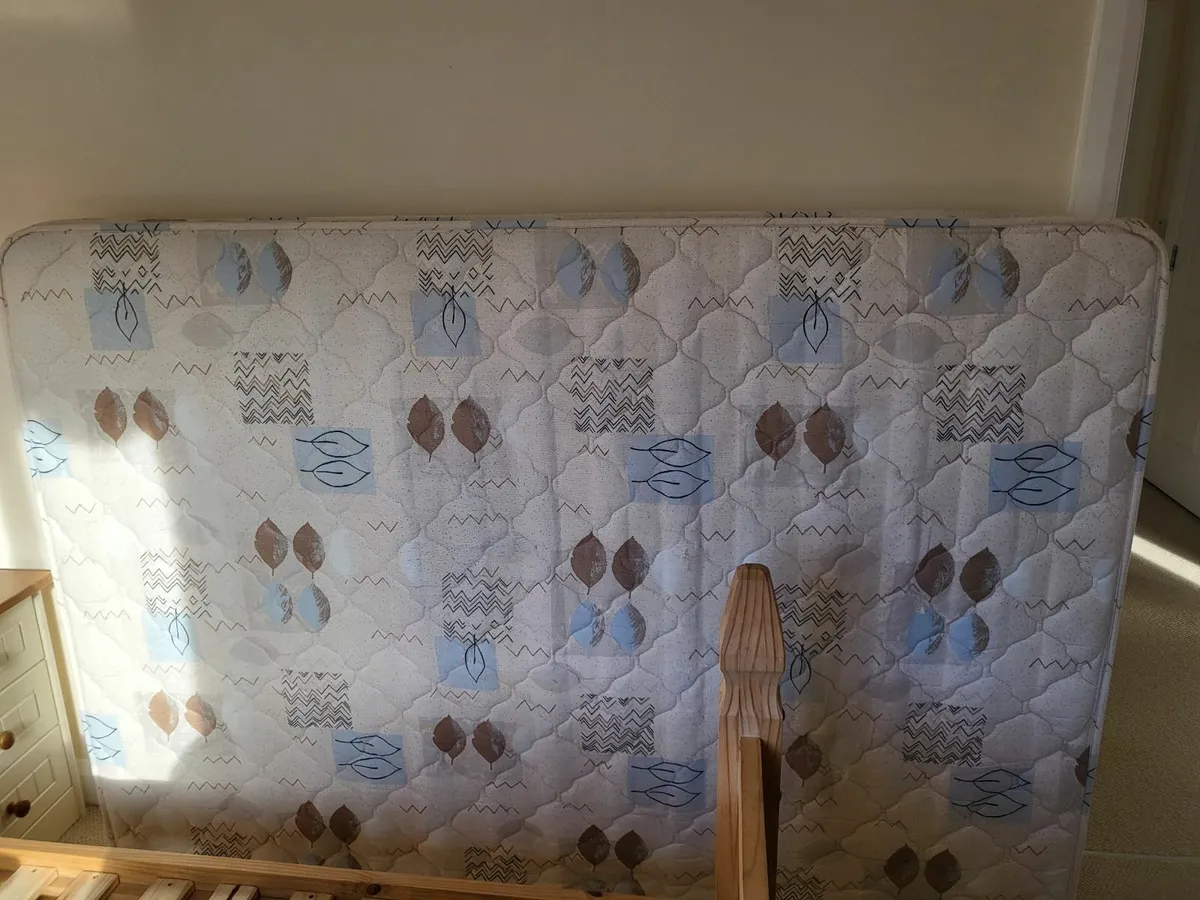 4ft x 6ft, Double Bed frame, mattress - Image 4