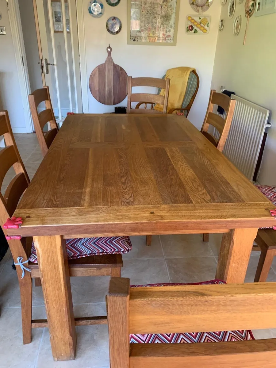 Solid Oak Table - Image 2