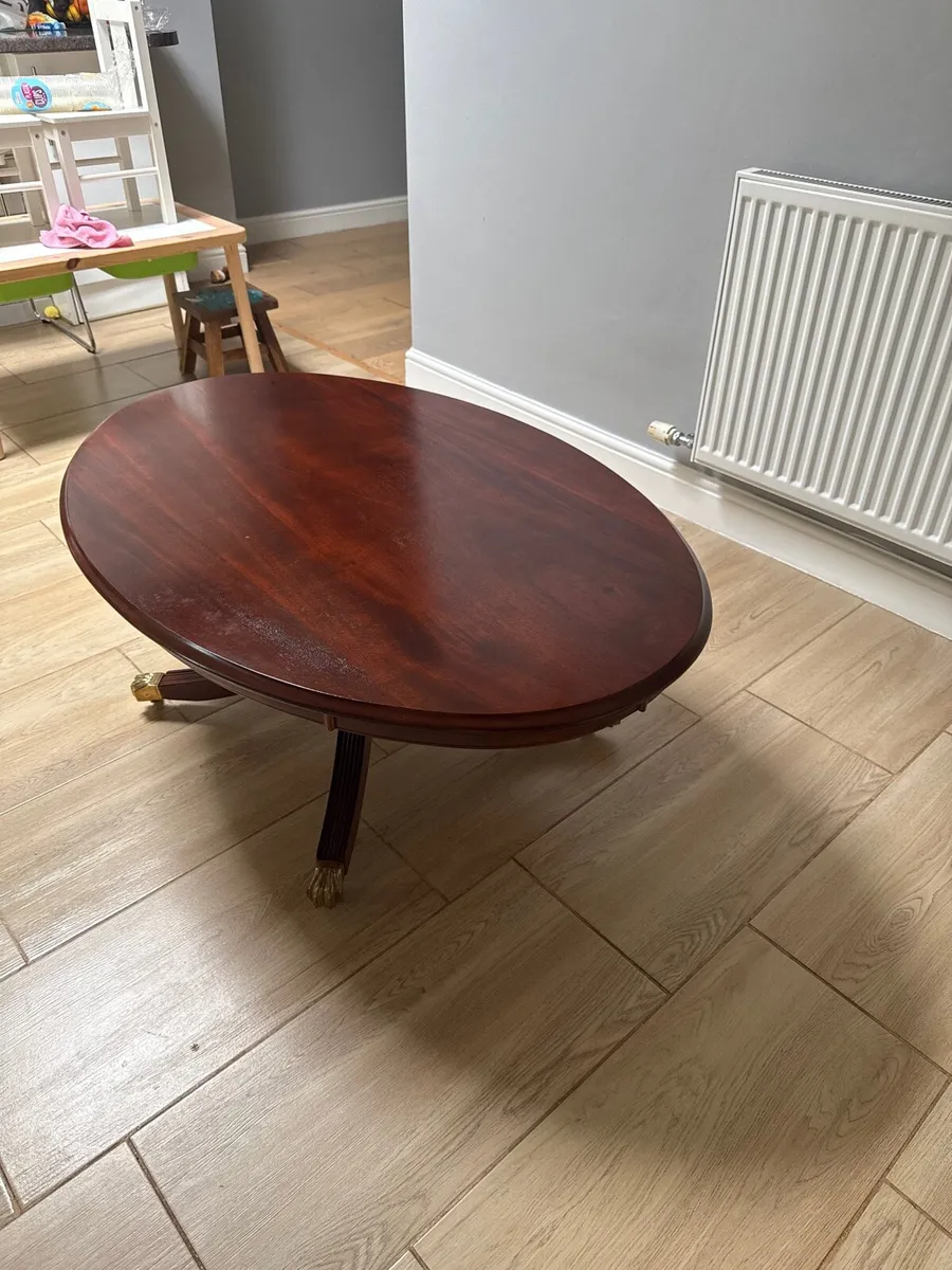 Luxury Mahogany Wood Coffee table - Image 4
