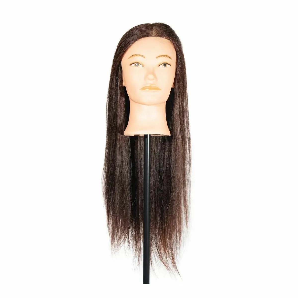 18" Hairdressing Training Head Real Human Hair