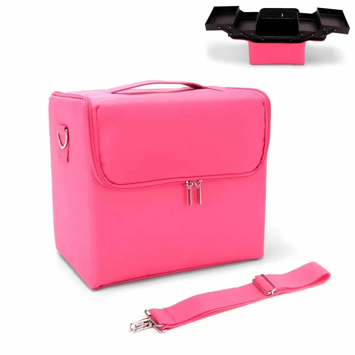 Cosmetic Bag Beauty Case Portable Suitcase Box - Image 2