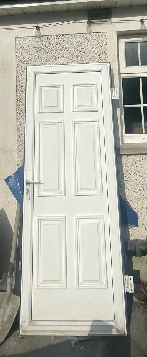 Outside door and frame