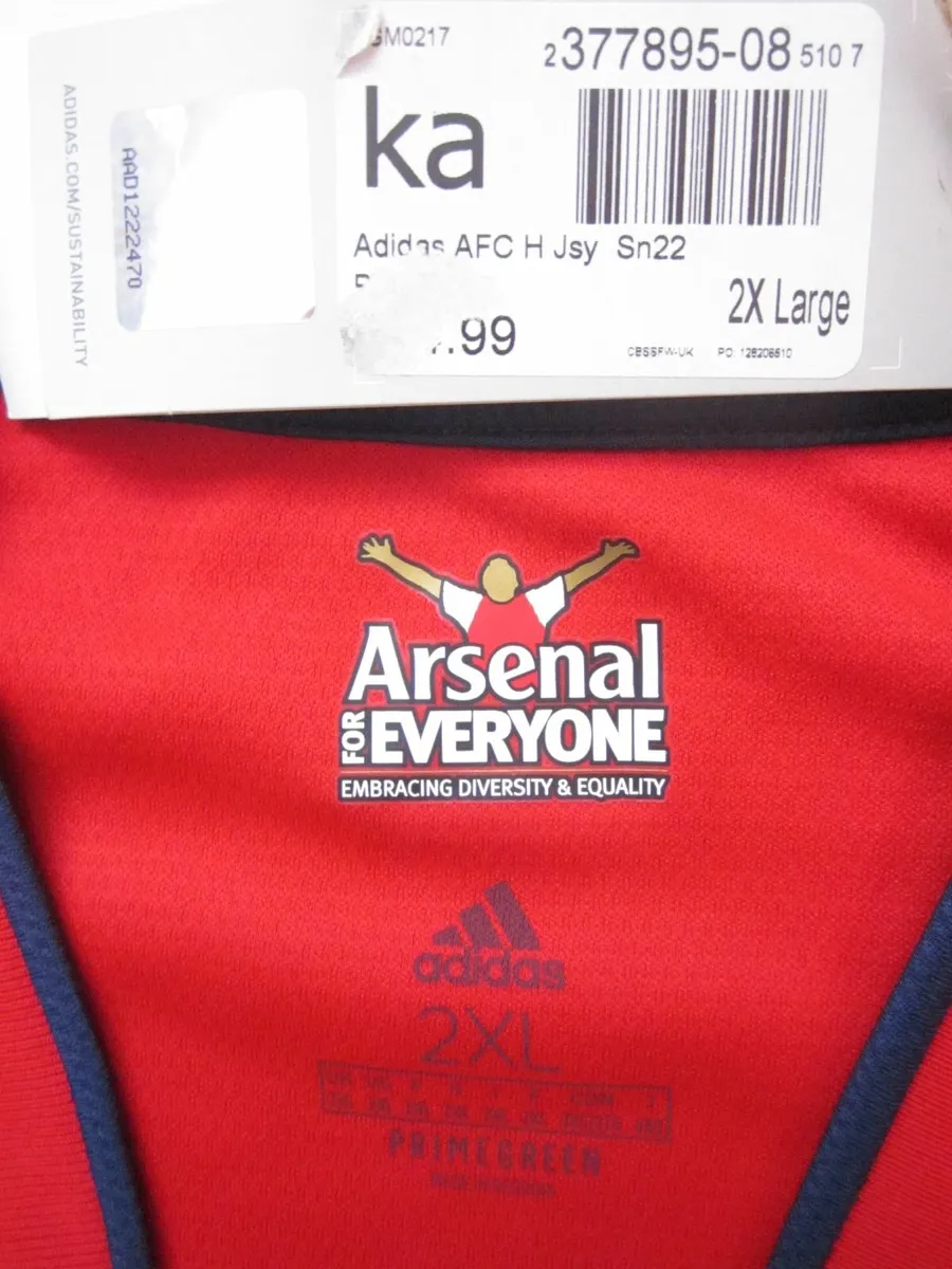 New Arsenal Home Shirt 2021/2022 - Image 4