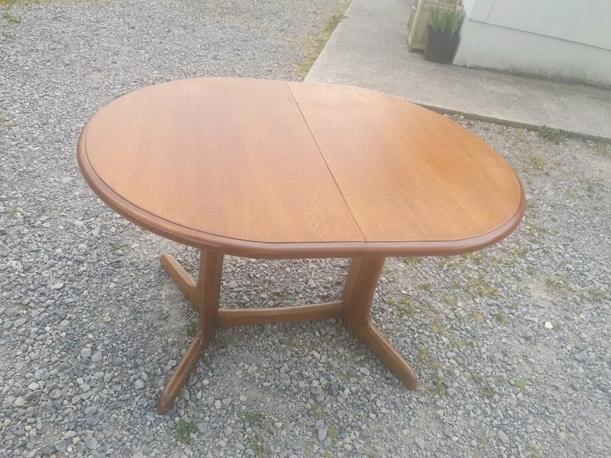 Mid century danish teak whale tale table - Image 2