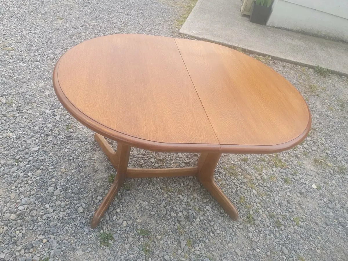 Mid century danish teak whale tale table - Image 3