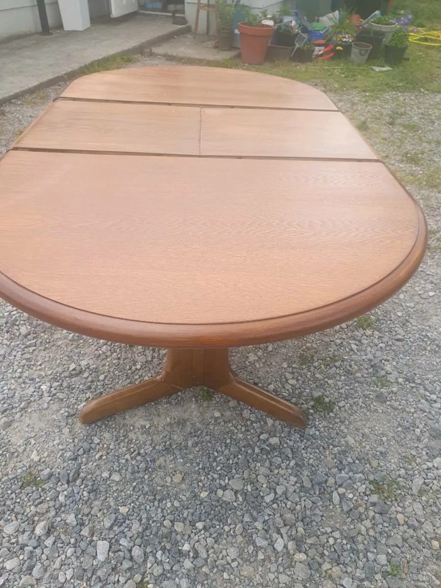 Mid century danish teak whale tale table - Image 4