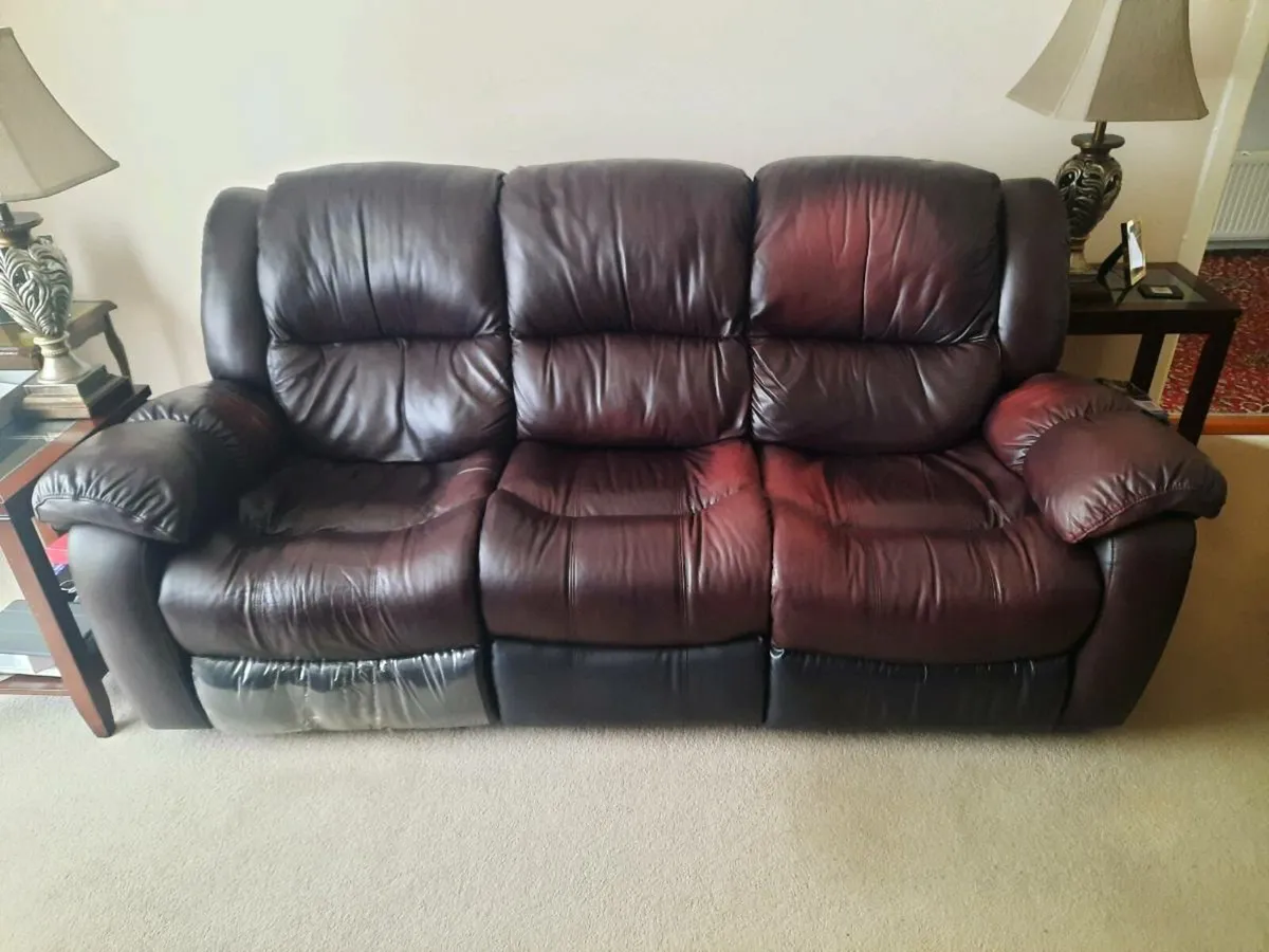 Leather Couch - Image 1