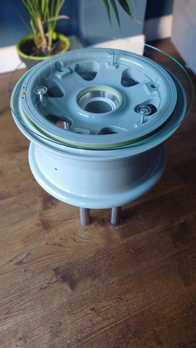 Up cycled Eurofighter Typhoon Main Wheel Coffee Table - Image 2