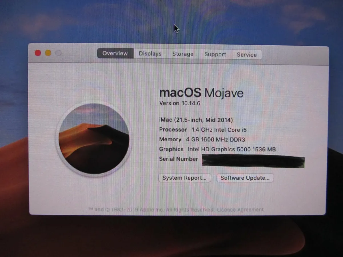 imac 21 inch   mid 2014 - Image 1