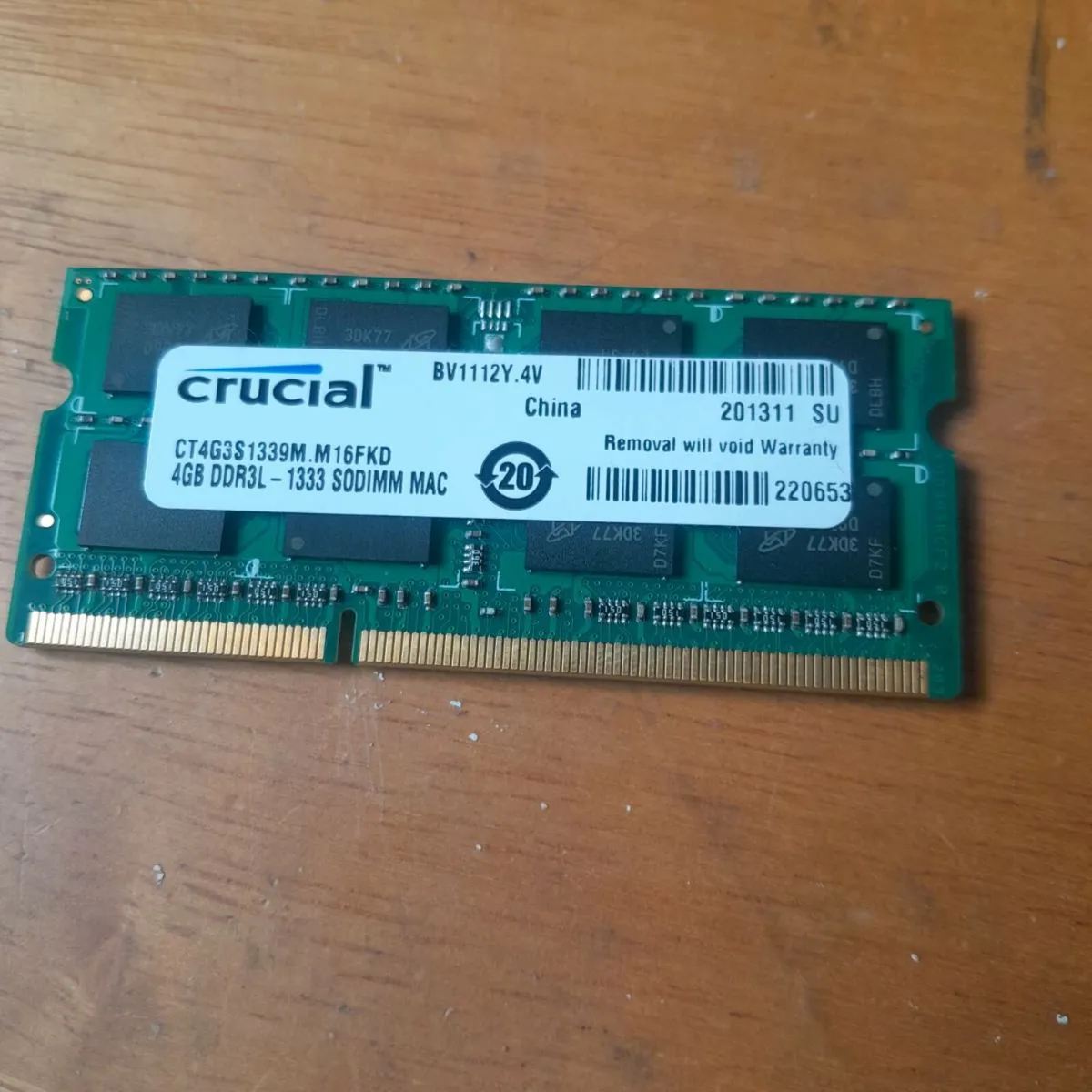 4g ddr3l-1333 sodimm ma - Image 1