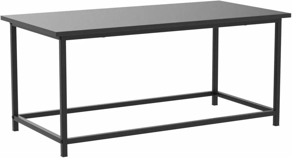 Black Coffee Table Simple Modern Design 100x50CM - Image 2