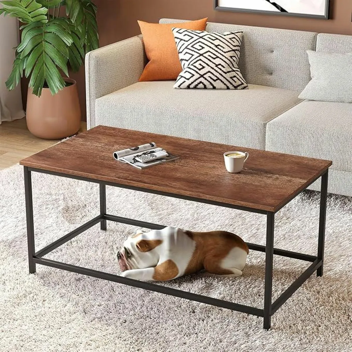 Coffee Table Modern Living Room Office 100x50cm - Image 4