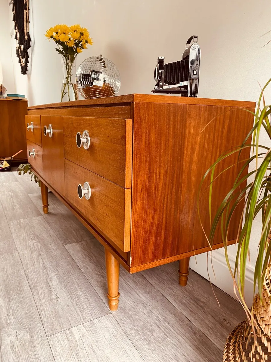 Mid Century Sideboard Drinks Cabinet - Image 4