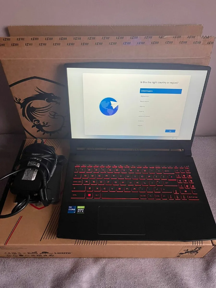 MSI GF66 11UE/i7-11800H/16GB Ram/512GB SSD/3060/15 - Image 1