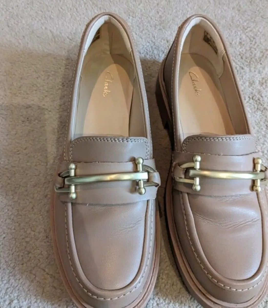 Leather loafers Clarks - Image 4