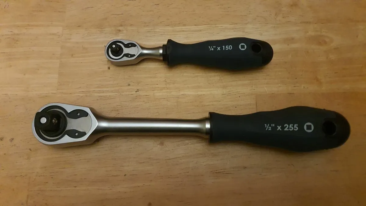 Festool 1/4" + 1/2" Ratchet Wrenches - Image 2