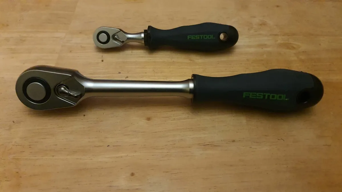 Festool 1/4" + 1/2" Ratchet Wrenches - Image 1