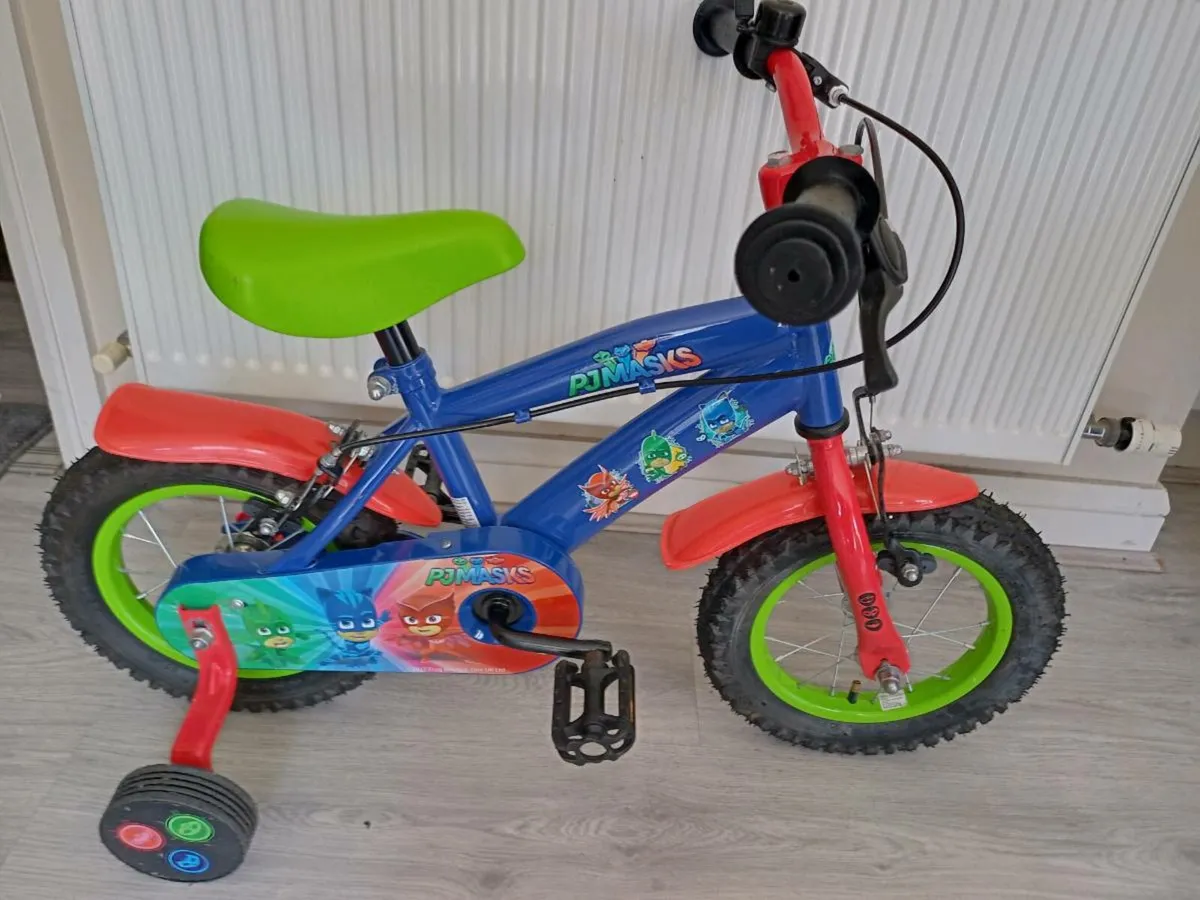 Kids PJ masks bike size 12 inch wheels. - Image 1