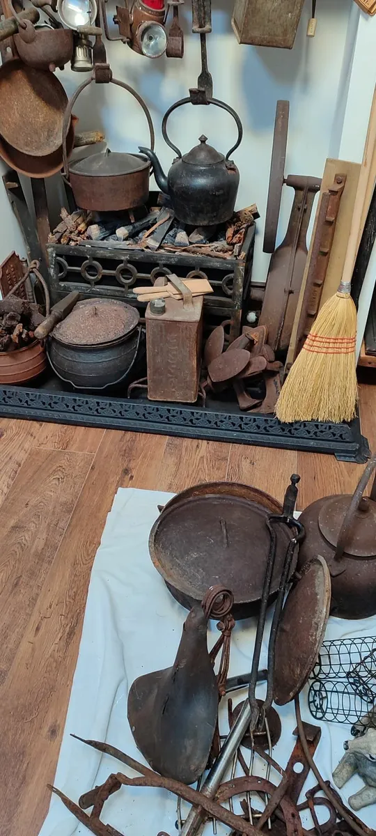 Vintage traditional Irish fireplace selected items - Image 2