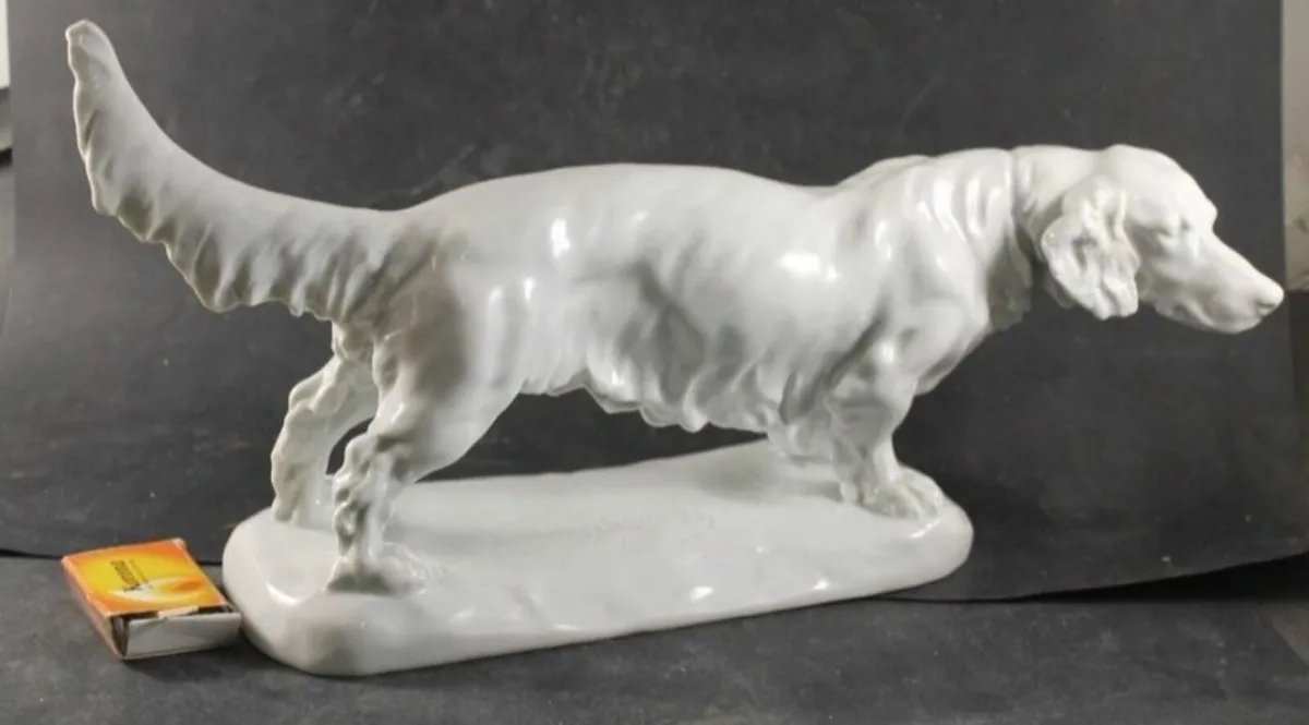 Rare large signed HEREND statue - Image 1