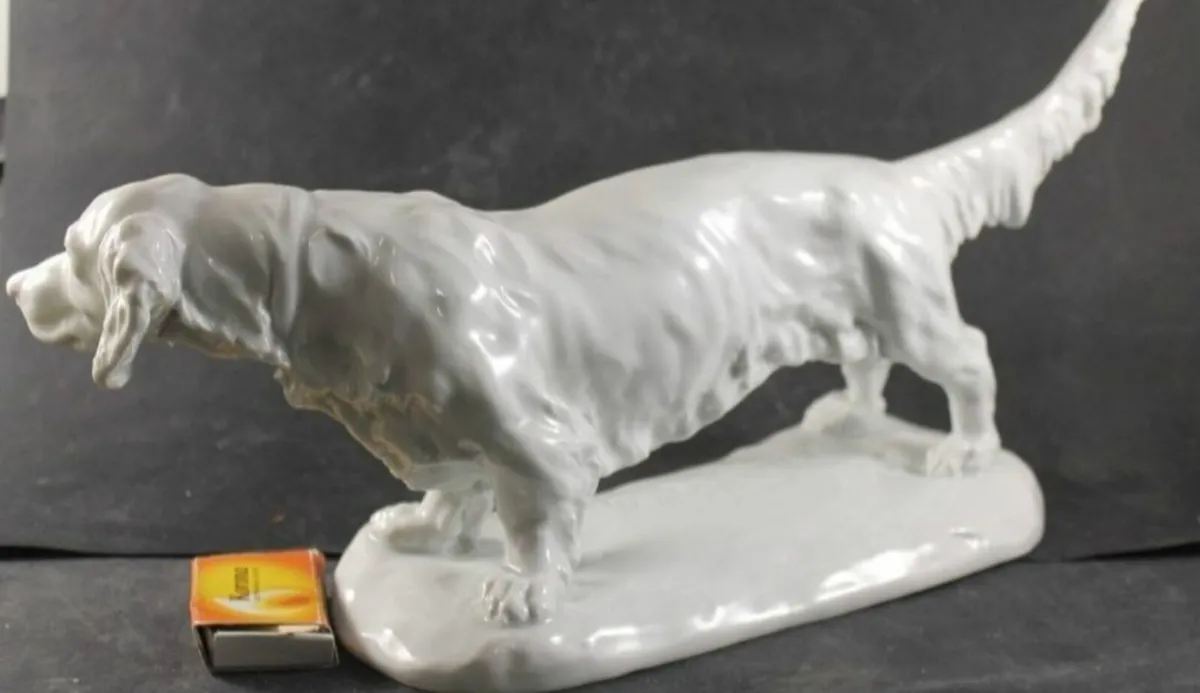 Rare large signed HEREND statue - Image 3