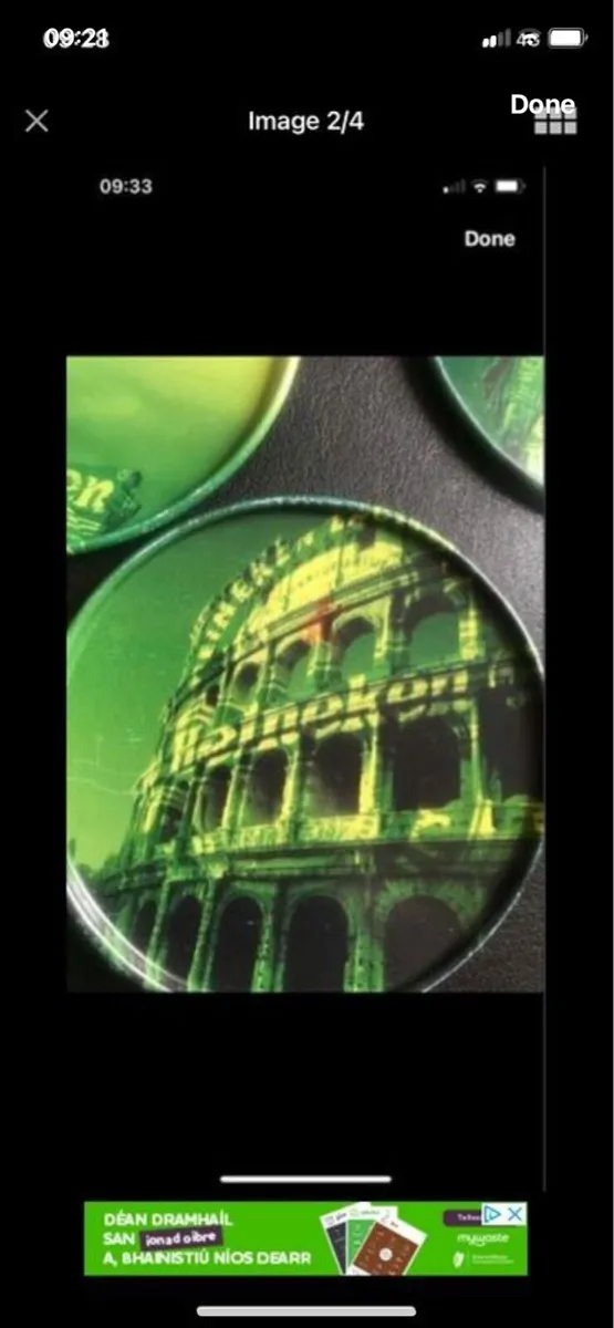 Heineken Metal Coasters (4) - Image 2
