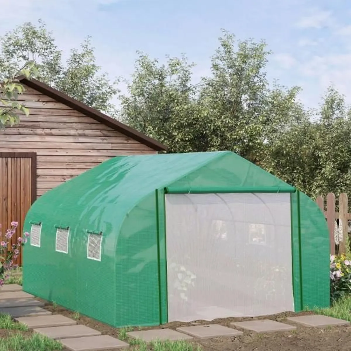 New Walk-in Polytunnel Garden Greenhouse - Image 2