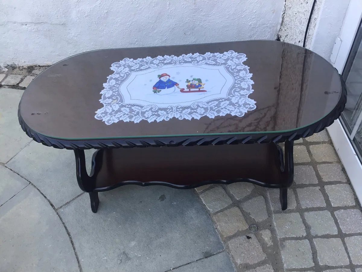 Mahogany coffee table. - Image 4