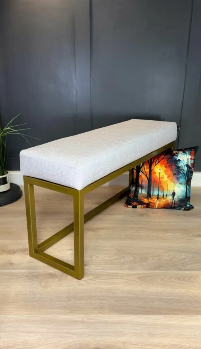 Metal Framed Benches 100x30cm