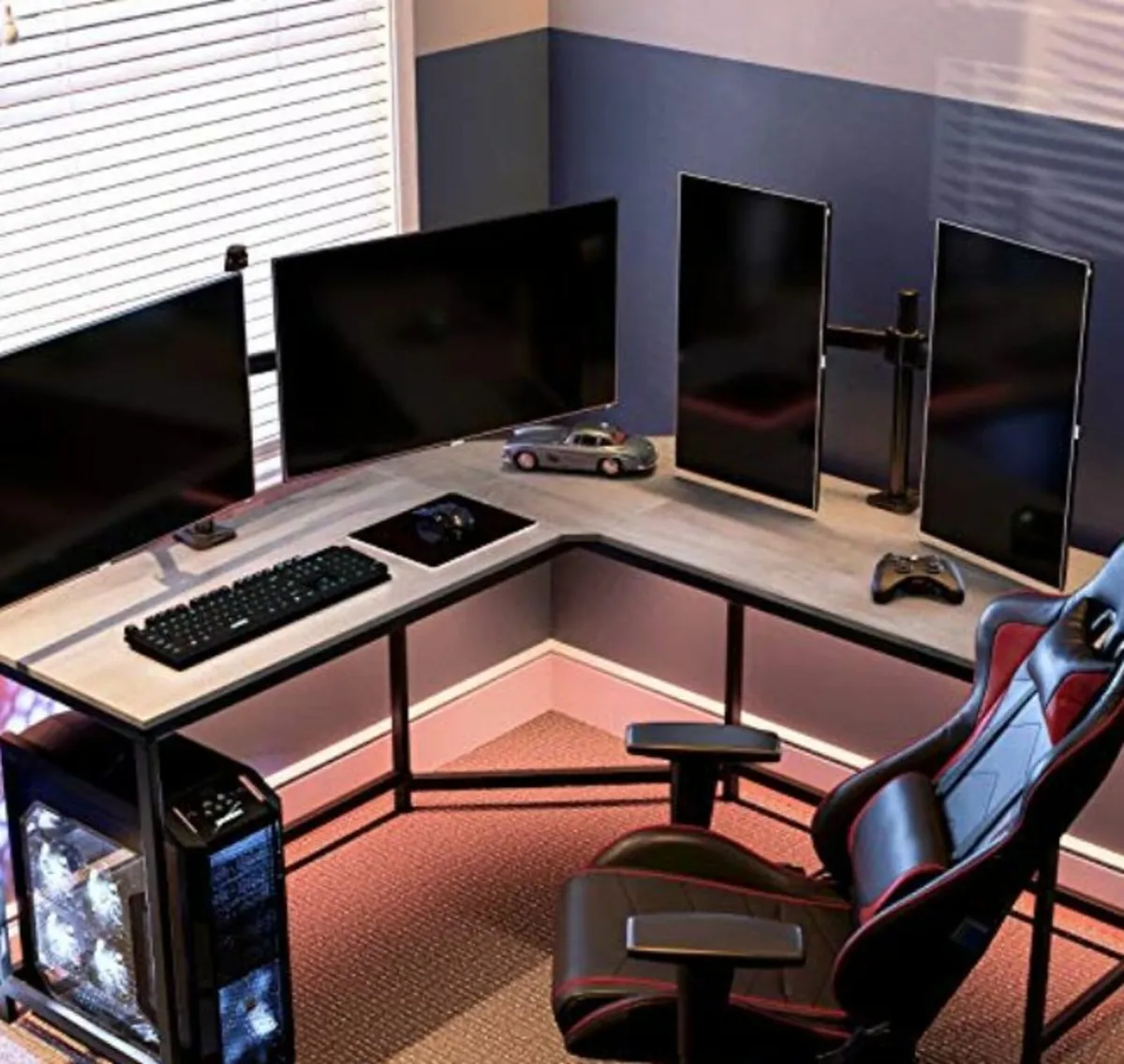 New Greige Home or Office Desk. FREE P&P - Image 3