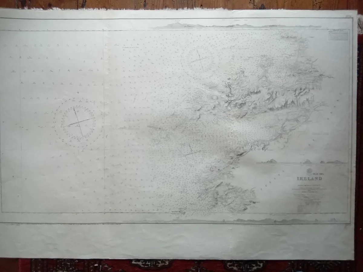 VINTAGE   ADMIRALTY    CHARTS  IRELAND. - Image 1