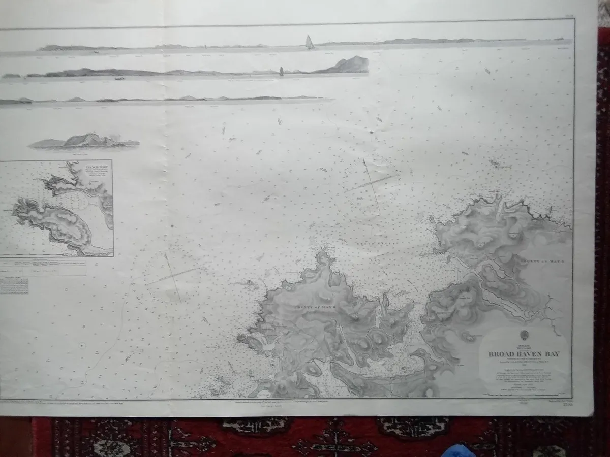 VINTAGE   ADMIRALTY    CHARTS  IRELAND. - Image 2