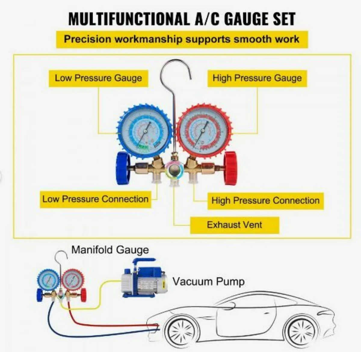 4CFM 1/3HP Vacuum Pump Ac Vacuum - Image 4