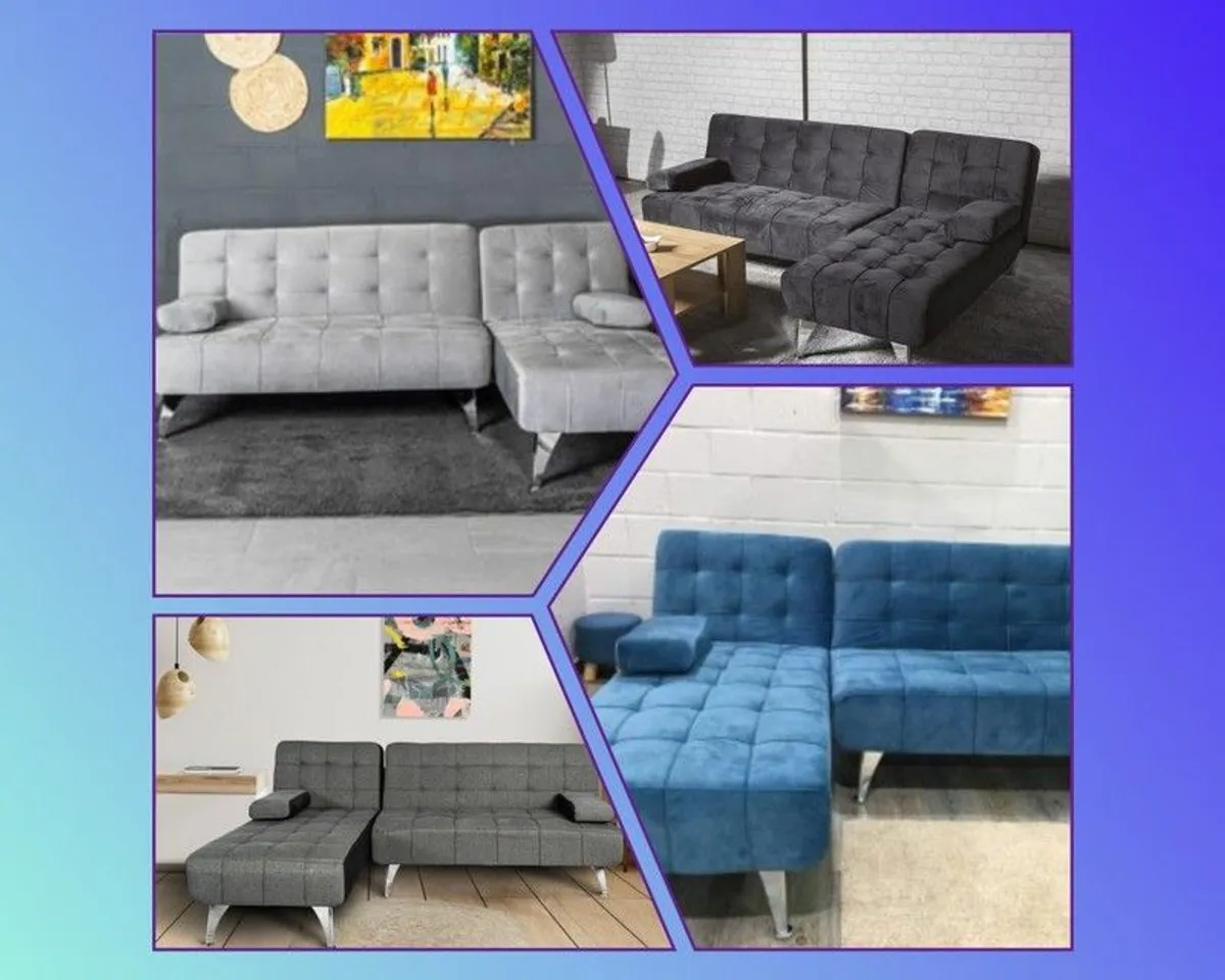Free delivery NEW corner sofa bed (left/right) 195cm (4 Colours)