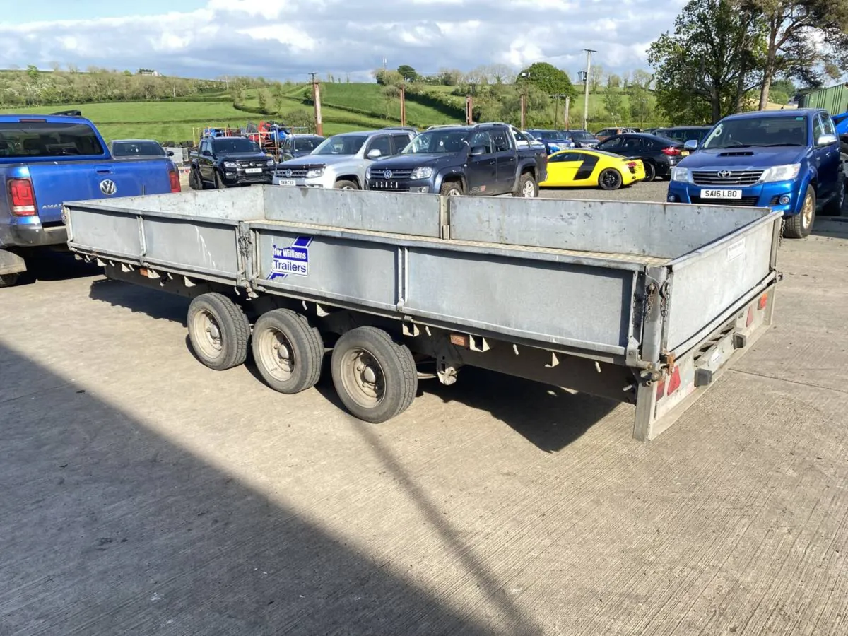 Ifor Williams 24 Foot Tri Axel Drop Sides Trailer - Image 1