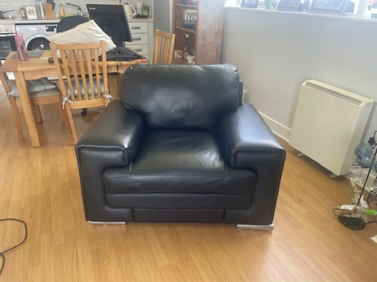 Black Arm Chair for Sale - Image 3