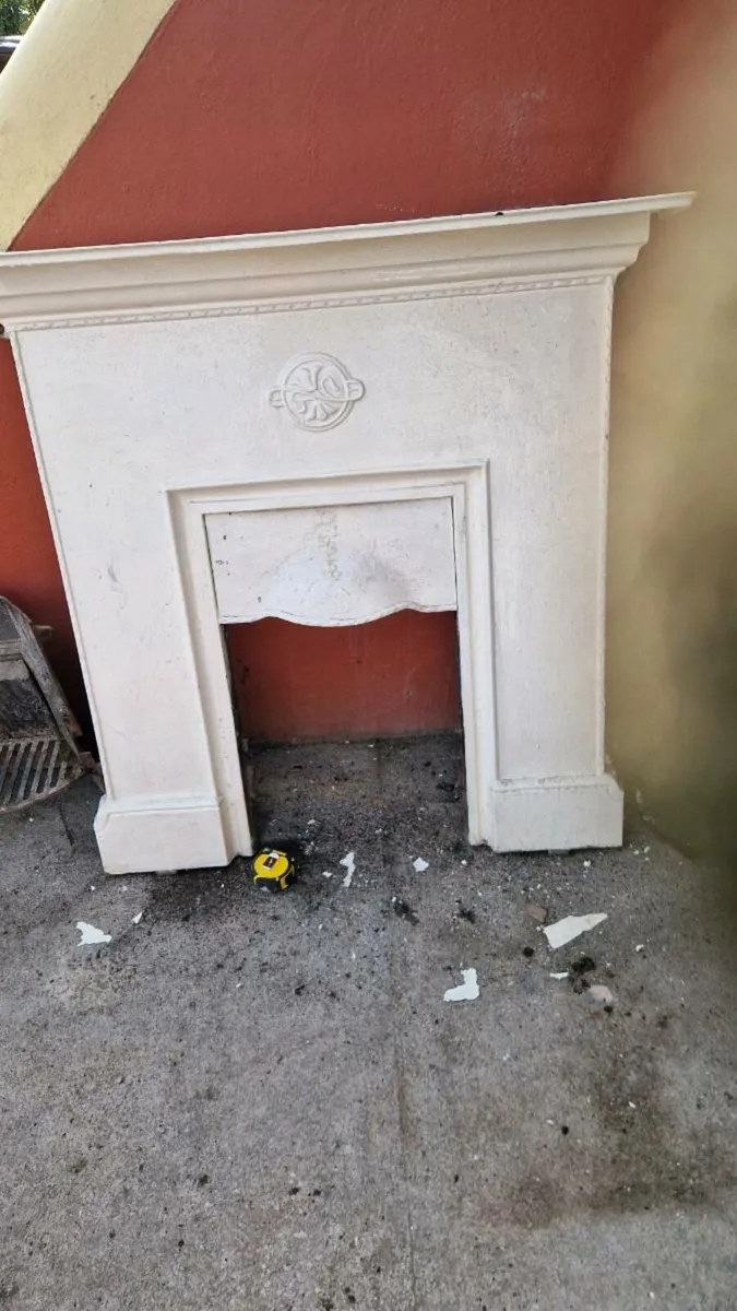 Antique cast iron fireplace - Image 1